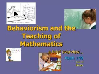 Behaviorism and the Teaching of Mathematics