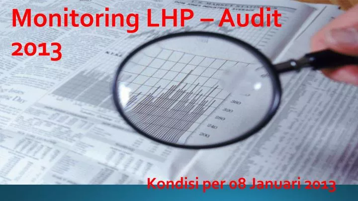 monitoring lhp audit 2013