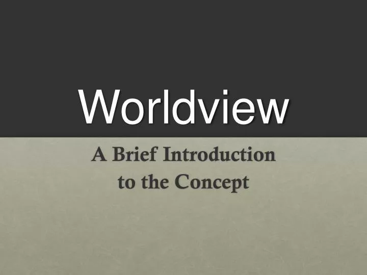 worldview