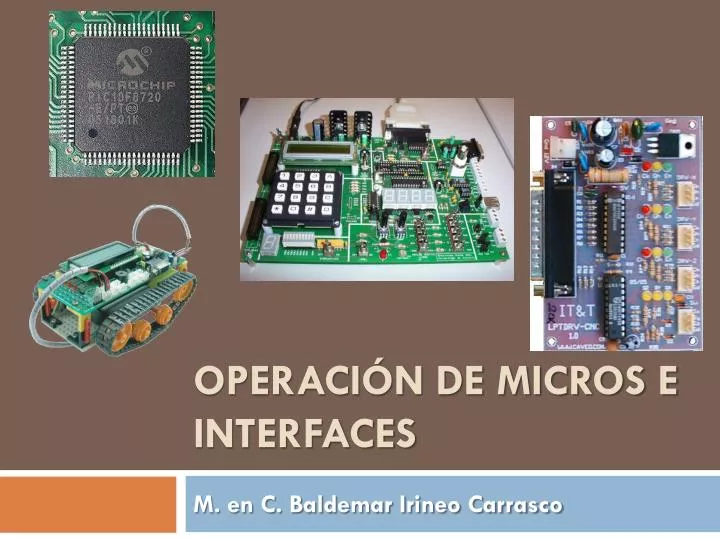 operaci n de micros e interfaces