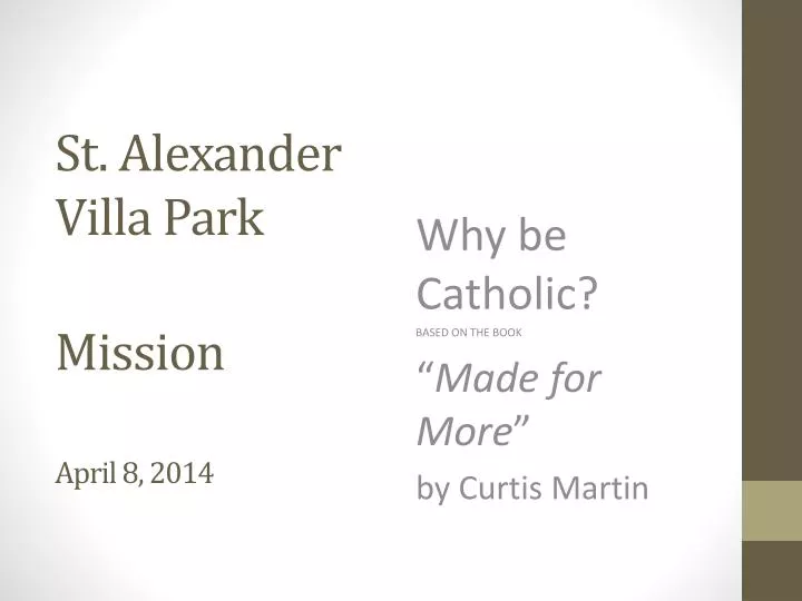 st alexander villa park mission april 8 2014
