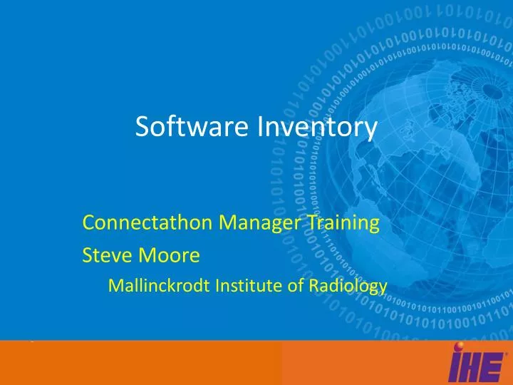 software inventory