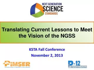 KSTA Fall Conference November 2, 2013