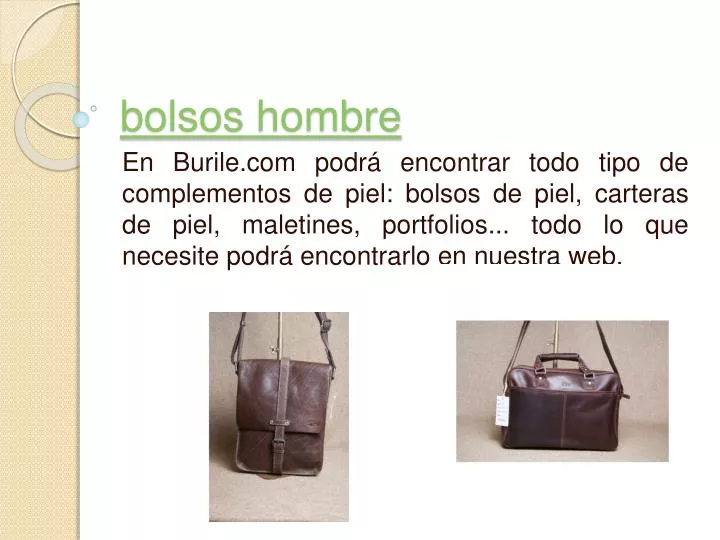 bolsos hombre