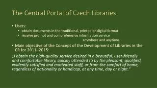 The Central Portal of Czech Libraries