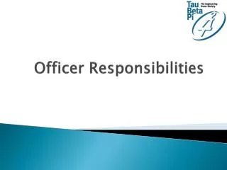 Officer Responsibilities