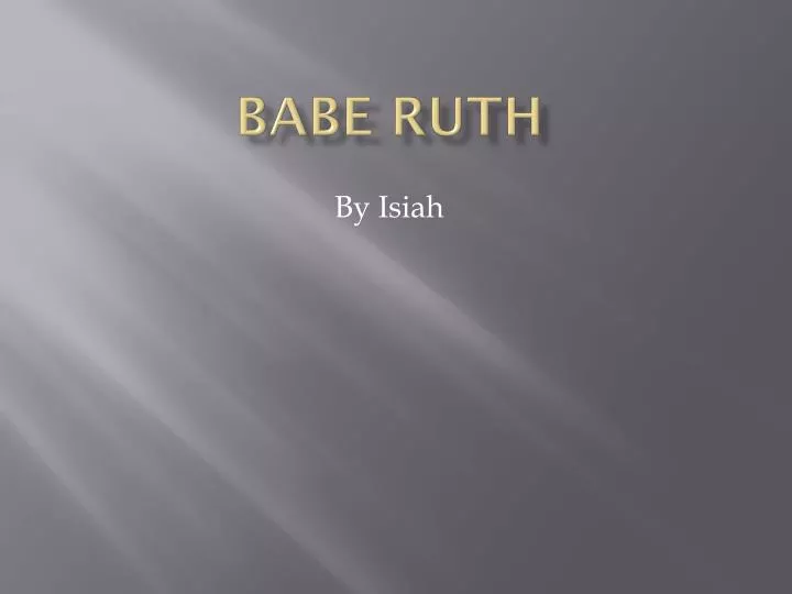 babe ruth
