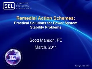 Remedial Action Schemes: Practical Solutions for Power System Stability Problems