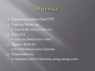 agenda