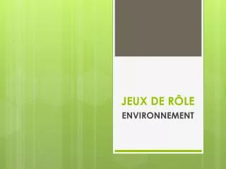jeux de r le