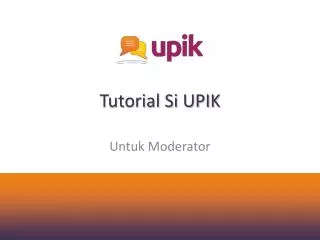 tutorial si upik