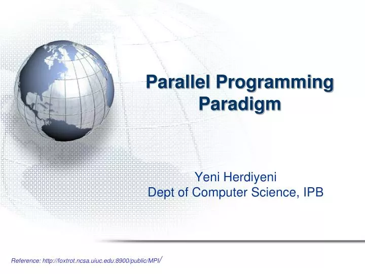 parallel programming paradigm
