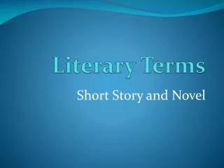 literary terms