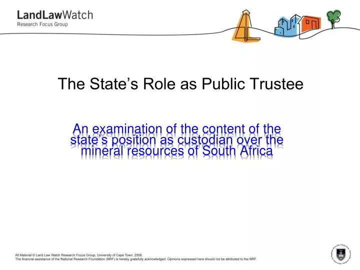 the state s role as public trustee