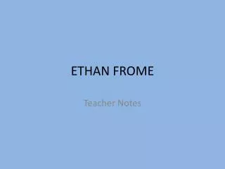 ETHAN FROME