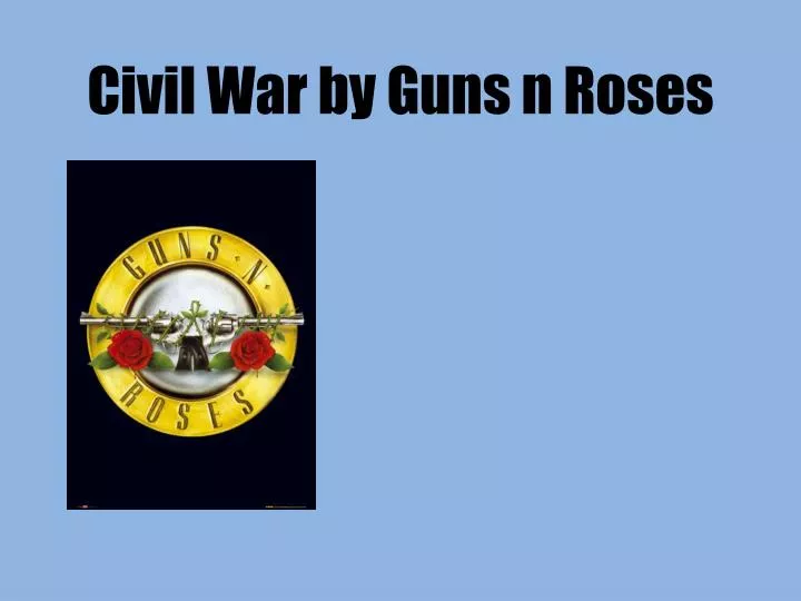 civil war by guns n roses