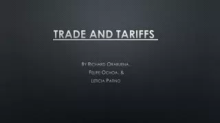 Trade and tariffs 