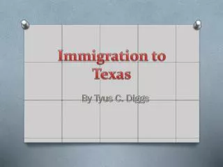 Immigration to Texas