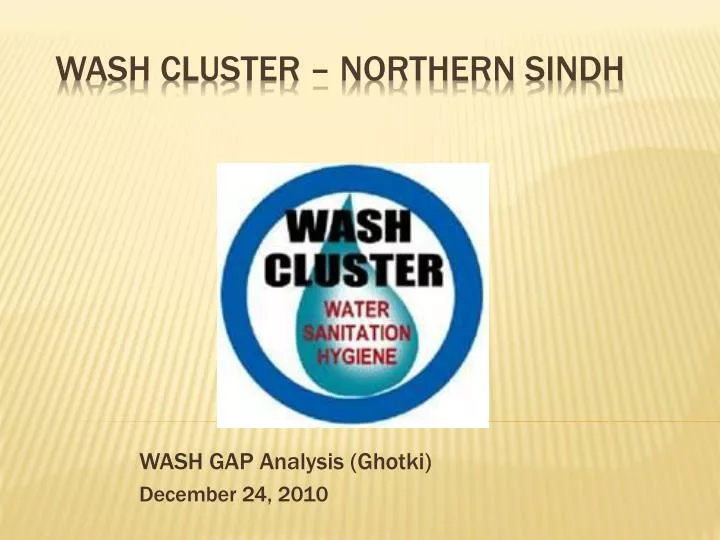 wash gap analysis ghotki december 24 2010