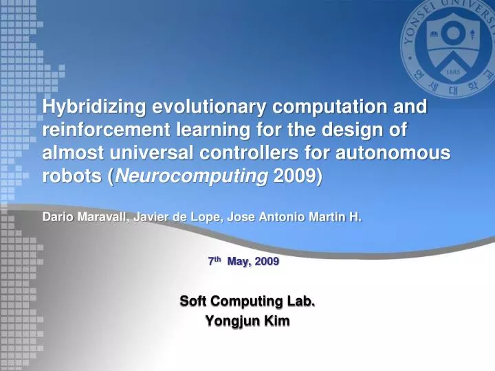 soft computing lab yongjun kim