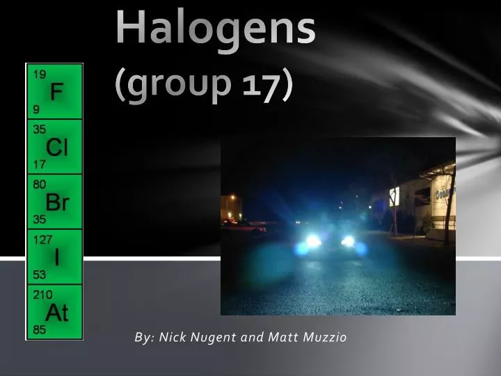 halogens group 17