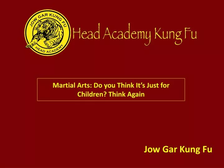 martial arts do you think it s just for children think again