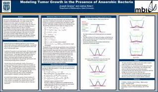 Modeling Tumor Growth in the Presence of Anaerobic Bacteria Joseph Graves 1 and James Nolen 1 ,