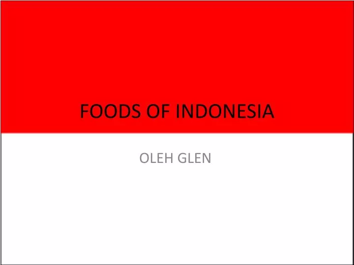 foods of indonesia