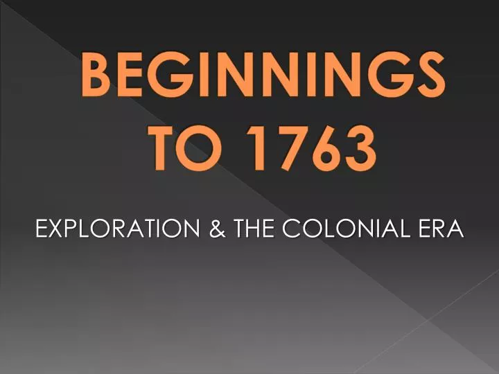 exploration the colonial era