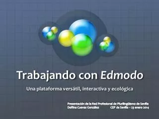 trabajando con edmodo