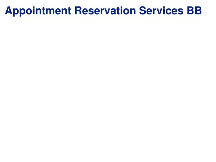 appointment reservation services bb