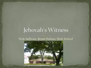 Jehovah's Witness