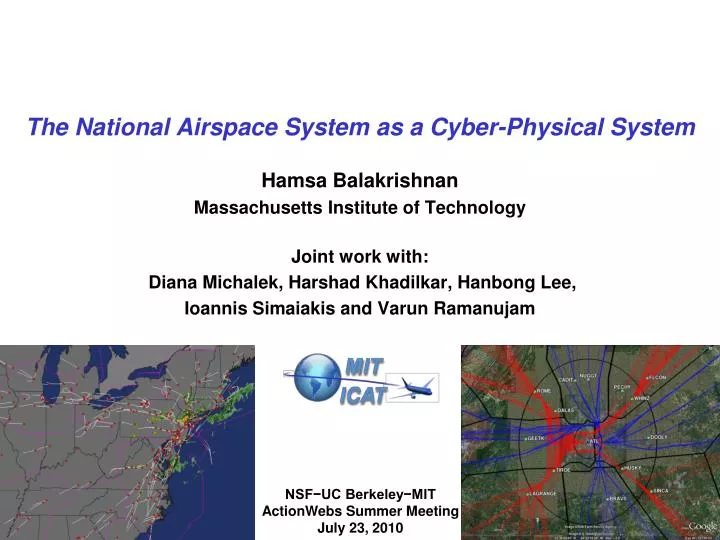 the national airspace system as a cyber physical system