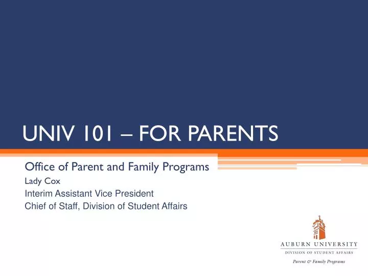 univ 101 for parents