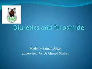 Diuretics and furosmide