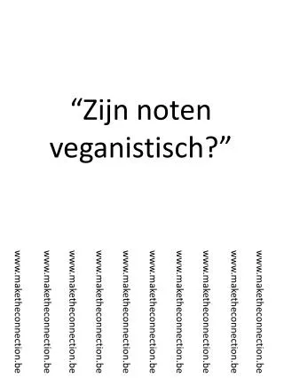 zijn noten veganistisch