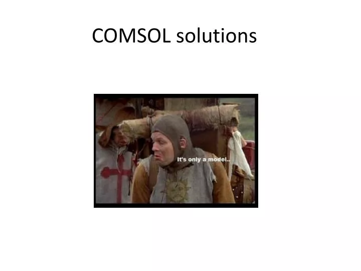 comsol solutions