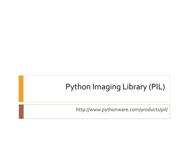 python imaging library pil