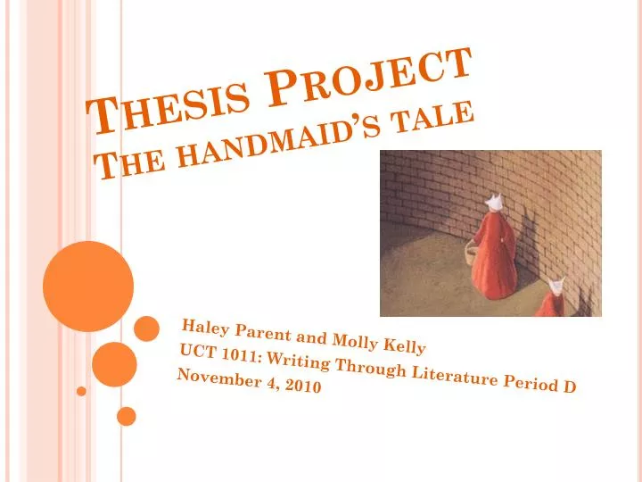 thesis project the handmaid s tale