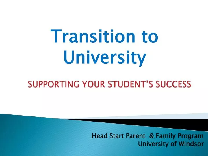 supporting your student s success