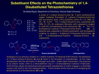 Substituent Effects on the Photochemistry of 1,4-Disubstituted Tetrazolethiones