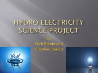 Hydro electricity Science project