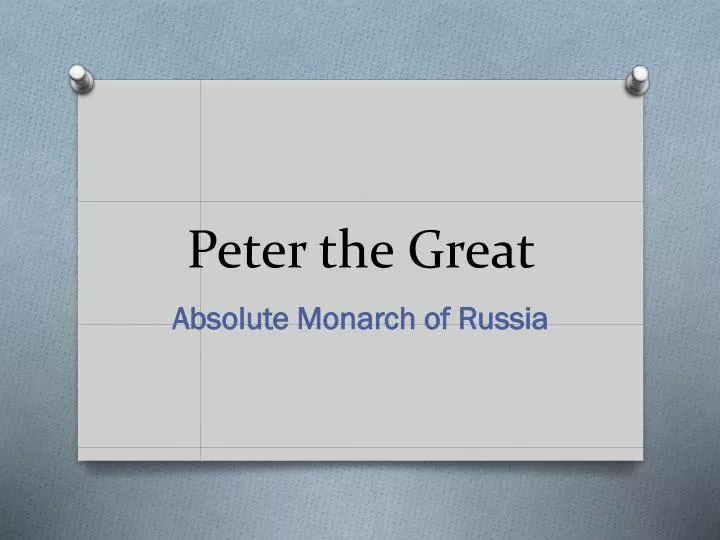 peter the great