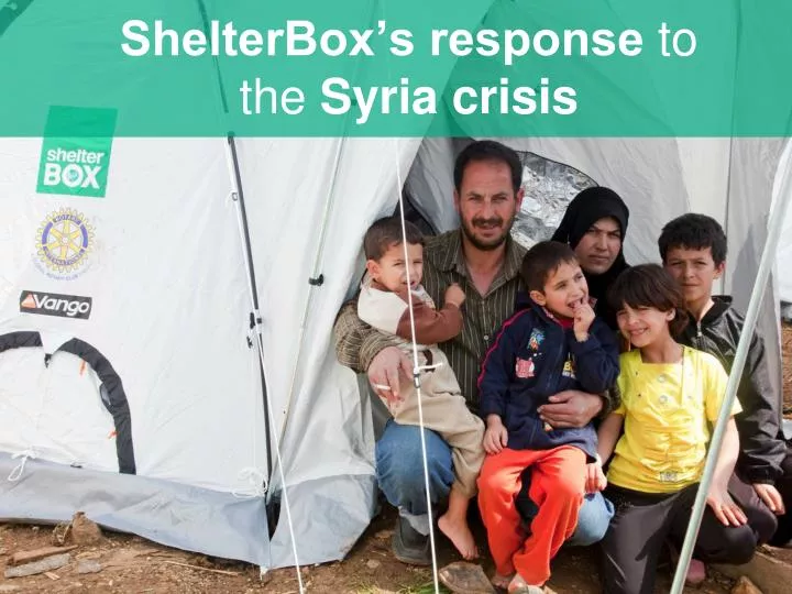 shelterbox s response to the syria crisis