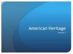 American Heritage - slide 1