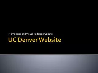 UC Denver Website