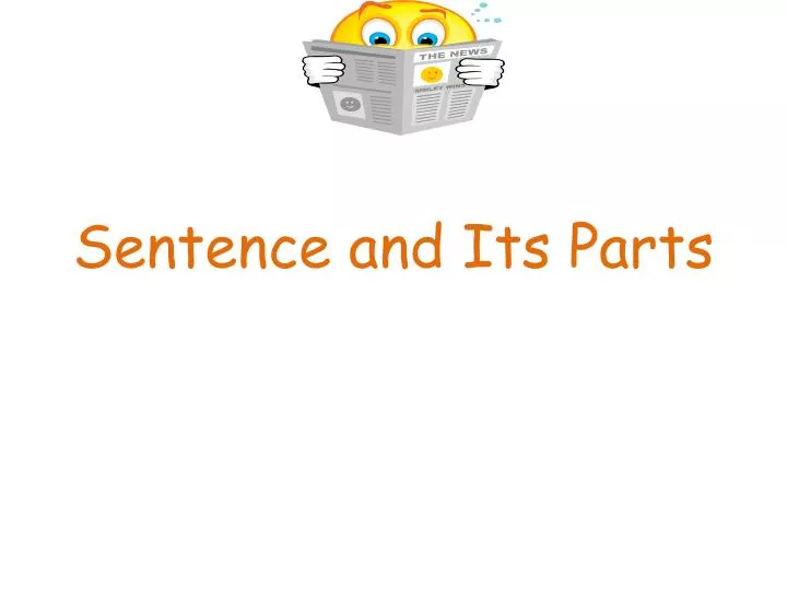 sentence and its parts