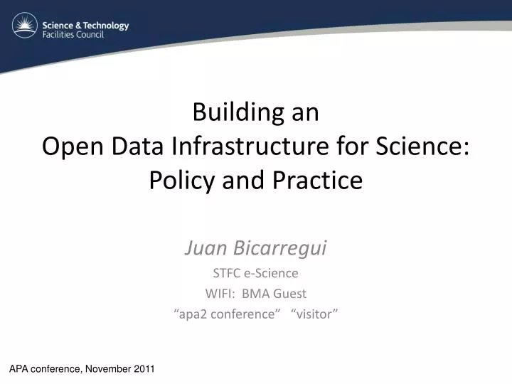 building an open data infrastructure for science policy and practice