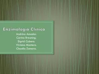 enzimolog a cl nica