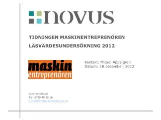 tidningen maskinentrepren ren l sv rdesunders kning 2012
